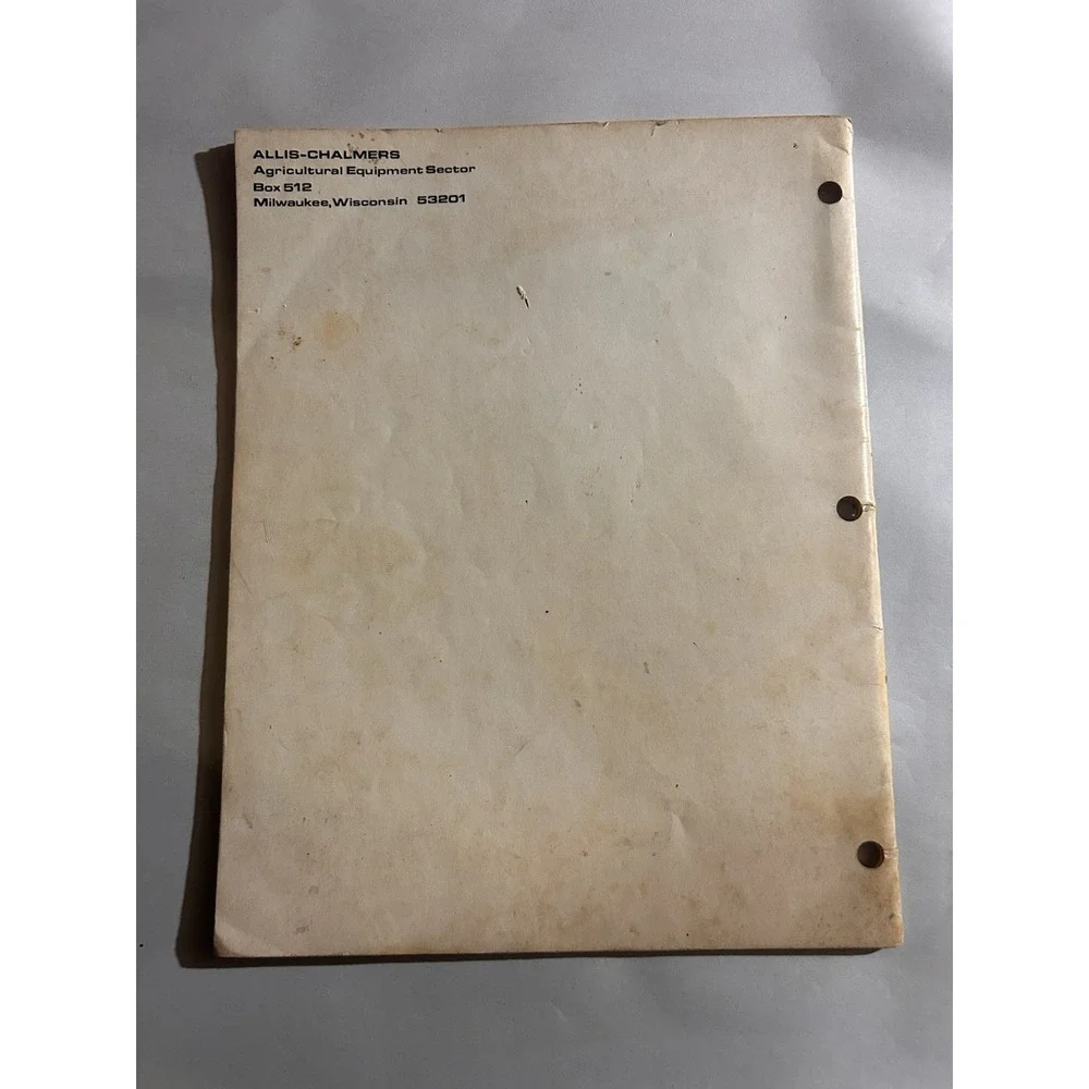 Allis-Chalmers 808GT - 811GT - 816GT Lawn Garden Tractor Operator Manual 7/79